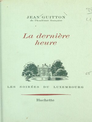 cover image of La dernière heure